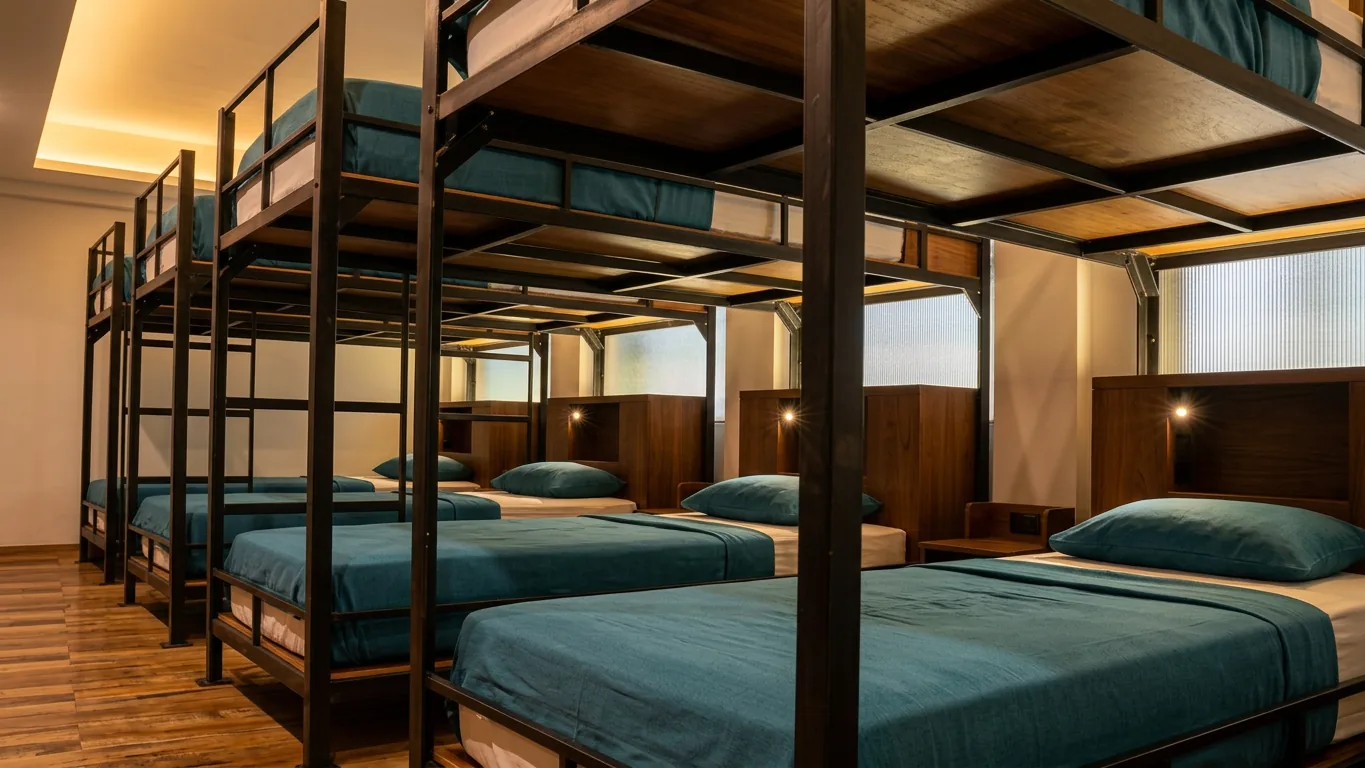 AI-reimagined premium view of the Bedbunkers dormitory
