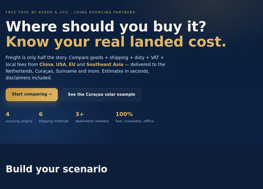 Sourcing Navigator — live site