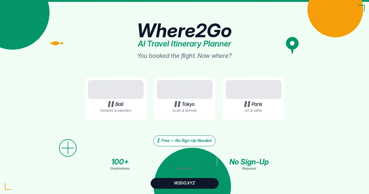 Where2Go — live site